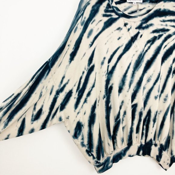 Young Fabulous & Broke Juliette Tie Dye Oversized Sweatshirt Size M Blue Safari - Picture 5 of 8
